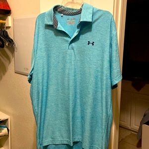 Mens Under Armour short sleeve polo- loose fit (heat gear)